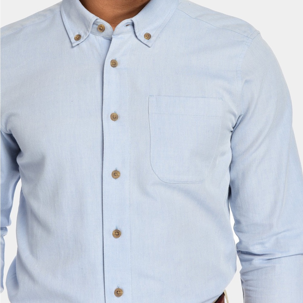 Fisher + Baker Men’s Camden shirt. Blue Size L